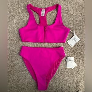 Good American Hot Pink Bikini!
